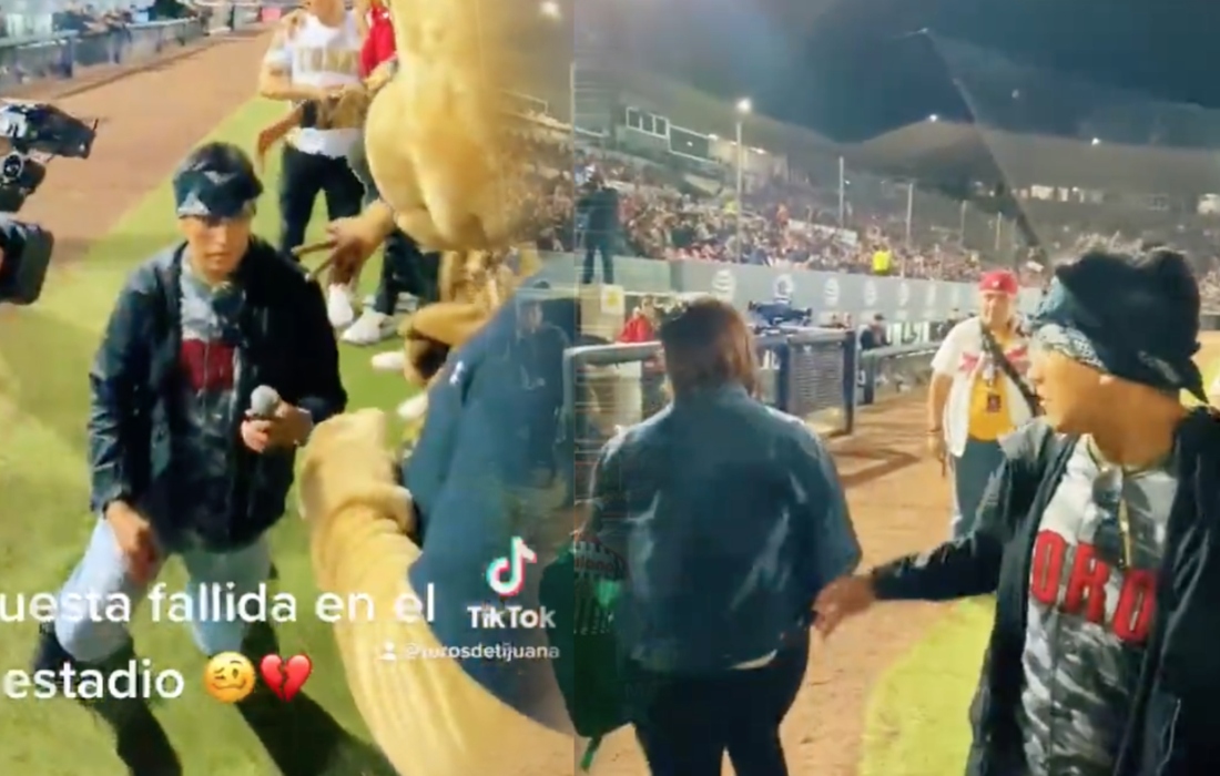 [VIDEO] Propone matrimonio en estadio y lo rechazan