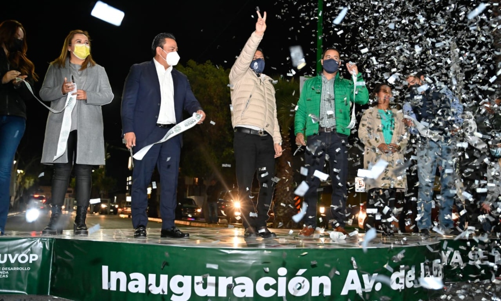 Ricardo Gallardo entrega rehabilitación de Av. De La Paz