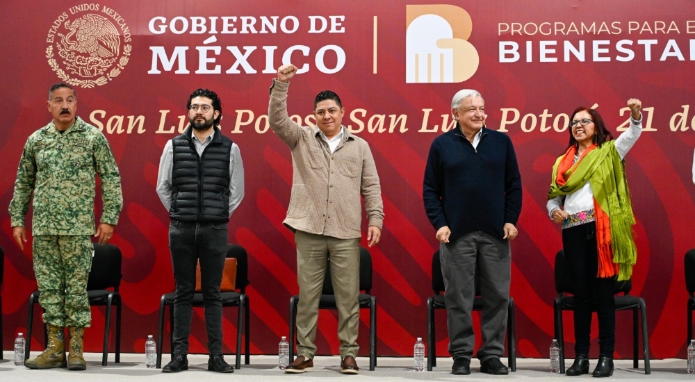 Ricardo Gallardo brinda su respaldo a las reformas constitucionales de AMLO